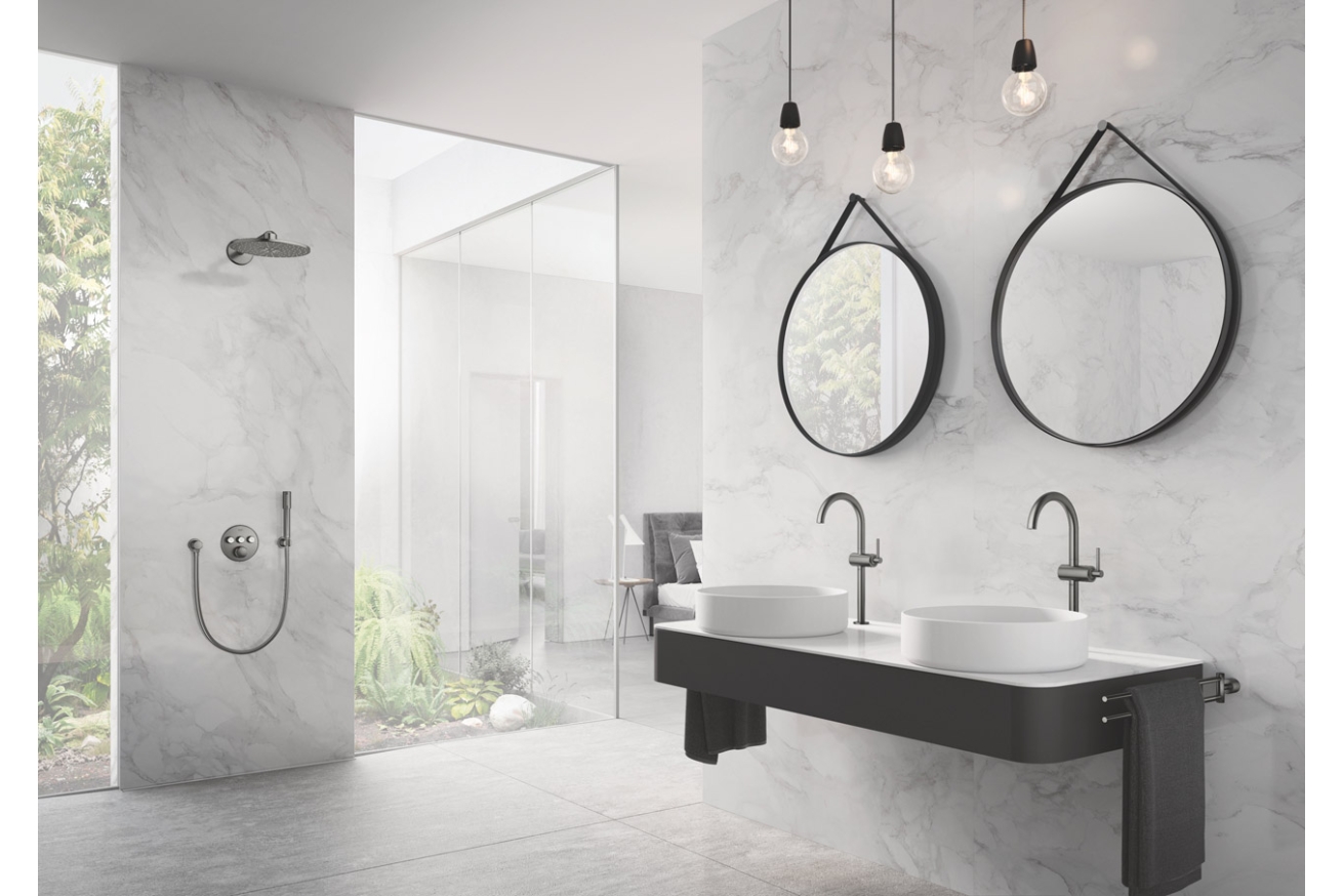 Двойной держатель для полотенца GROHE Atrio New, темный графит матовый (40308AL3)