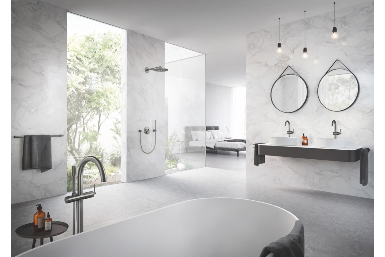 Двойной держатель для полотенца GROHE Atrio New, темный графит матовый (40308AL3)
