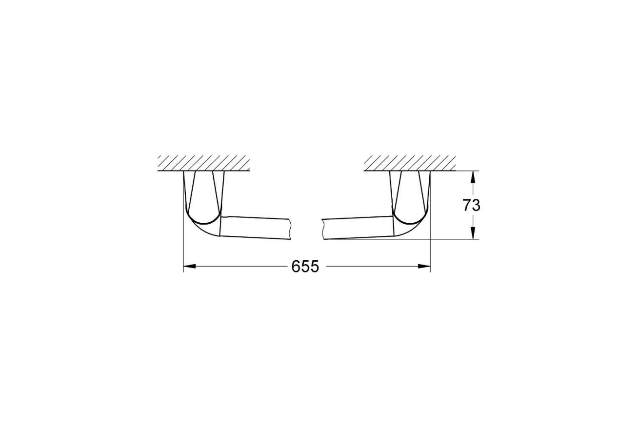 Держатель для полотенца GROHE Chiara 600 мм, хром (40329000)