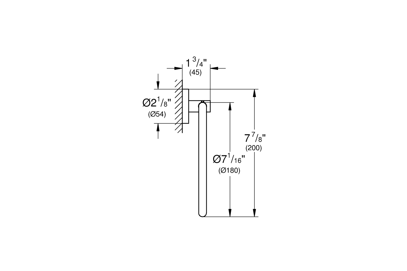 Кольцо для полотенца GROHE Essentials, никель матовый (40365EN1)