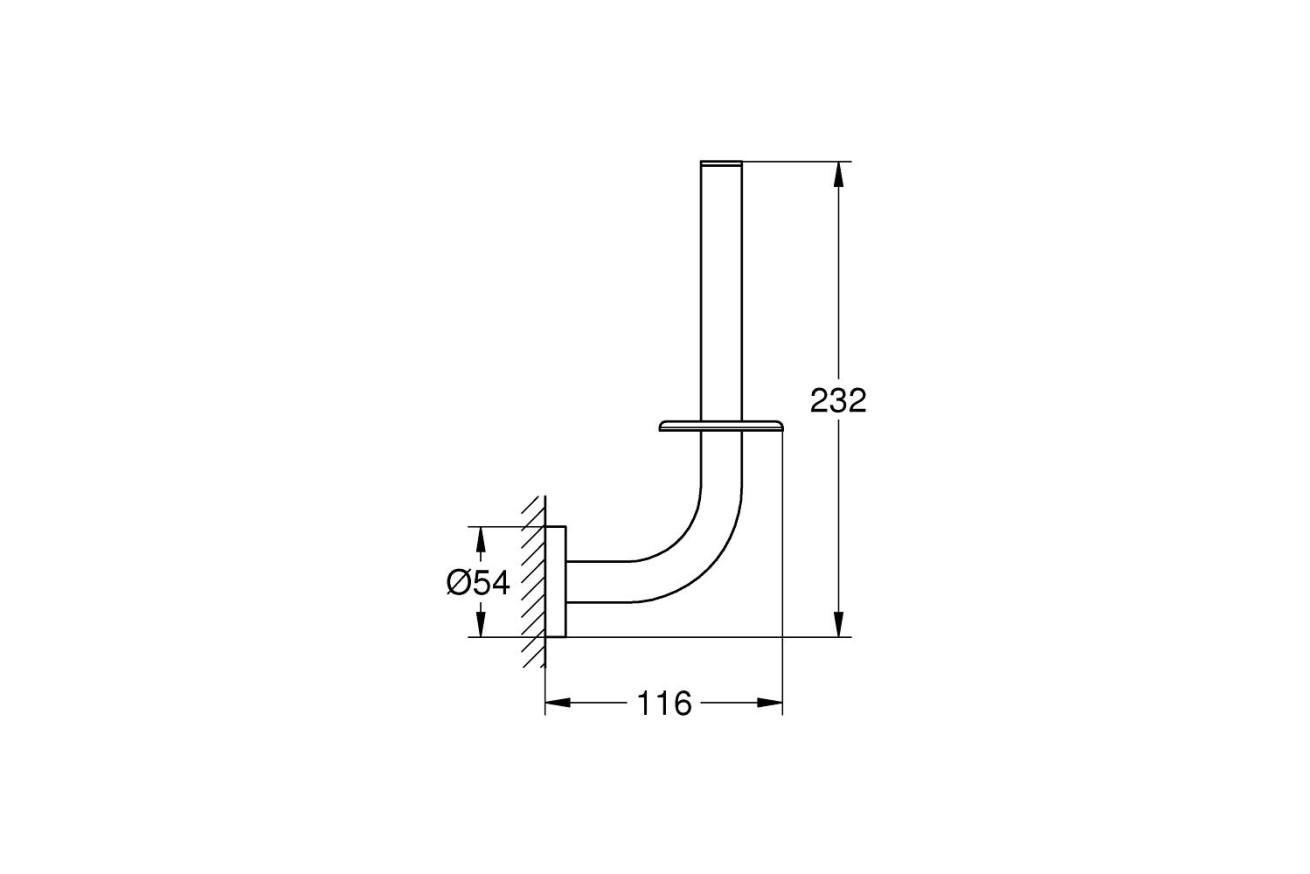 Держатель запасного рулона бумаги, GROHE Essentials, хром, (40385001)