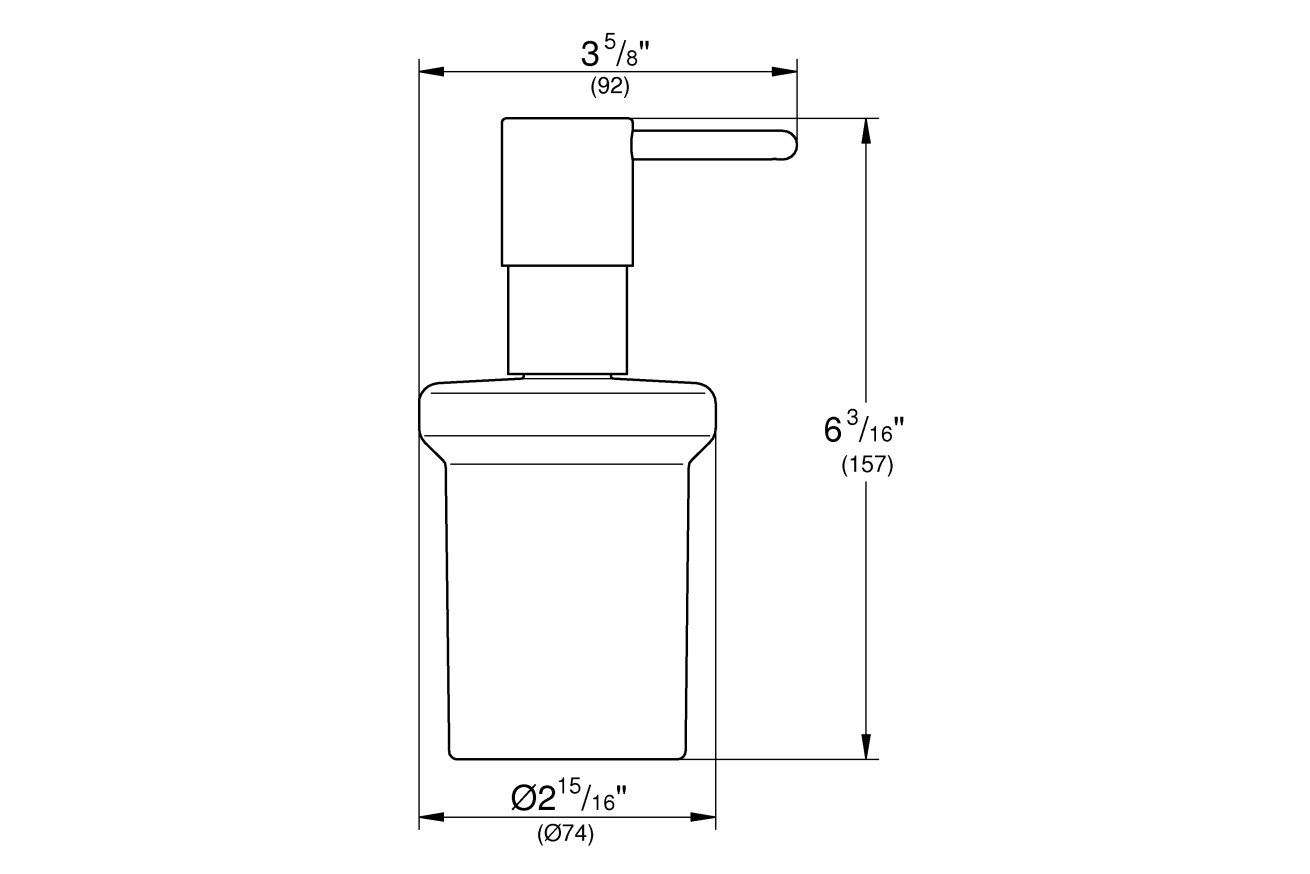 Дозатор жидкого мыла GROHE Essentials, тёплый закат матовый (40394DL1)