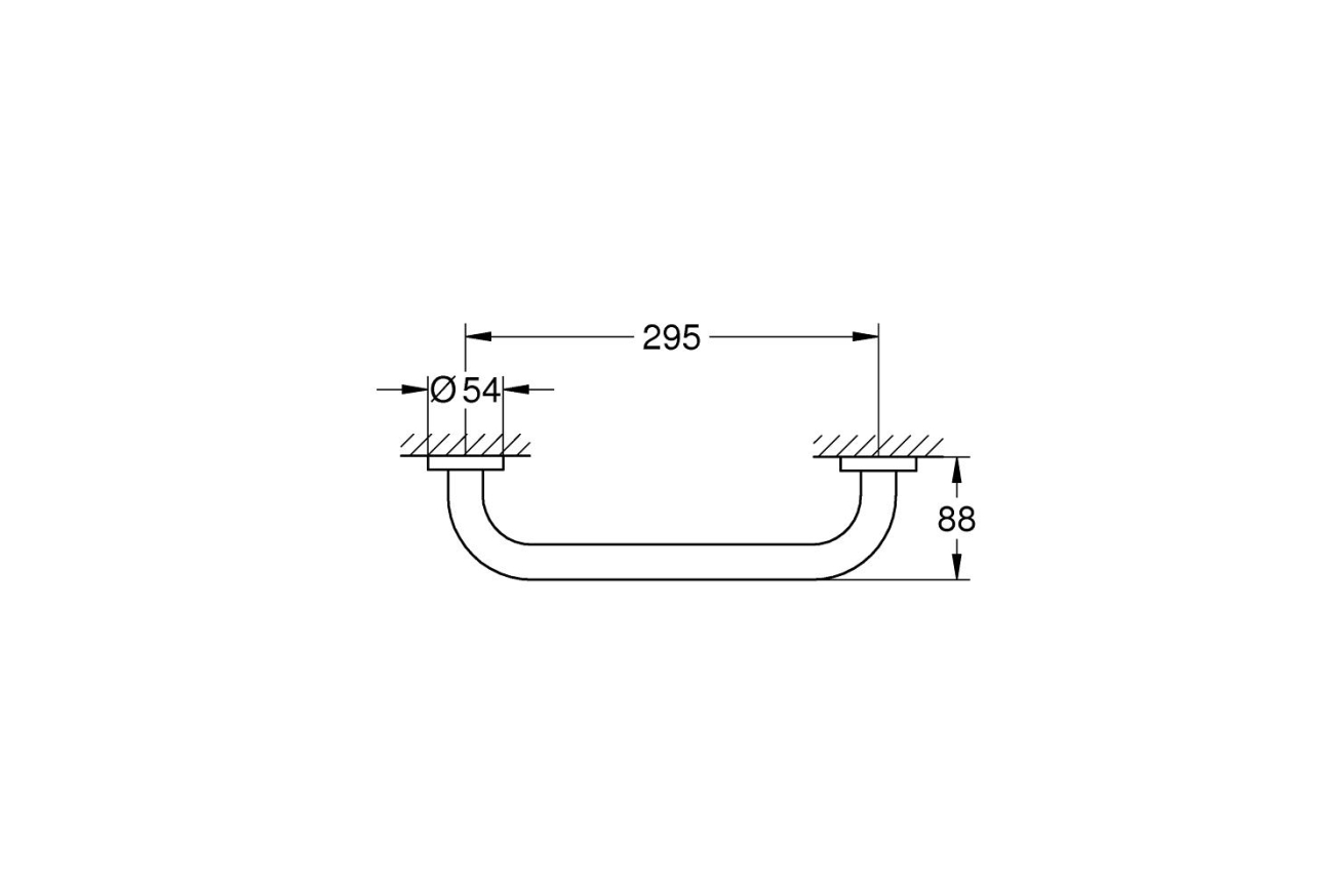 Ручка для ванной GROHE Essentials 300 мм, хром (40421001)