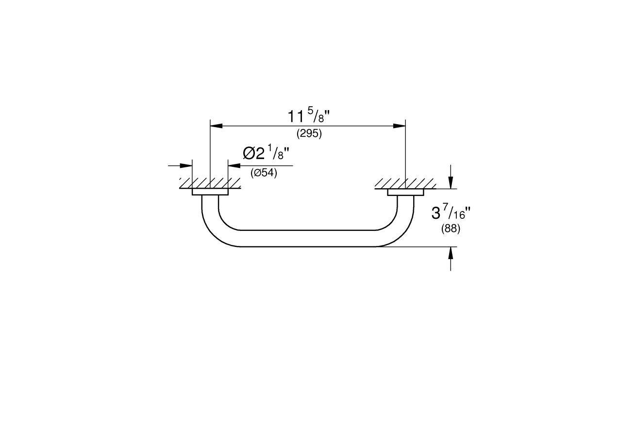 Ручка для ванной GROHE Essentials, теплый закат матовый (40421DL1)
