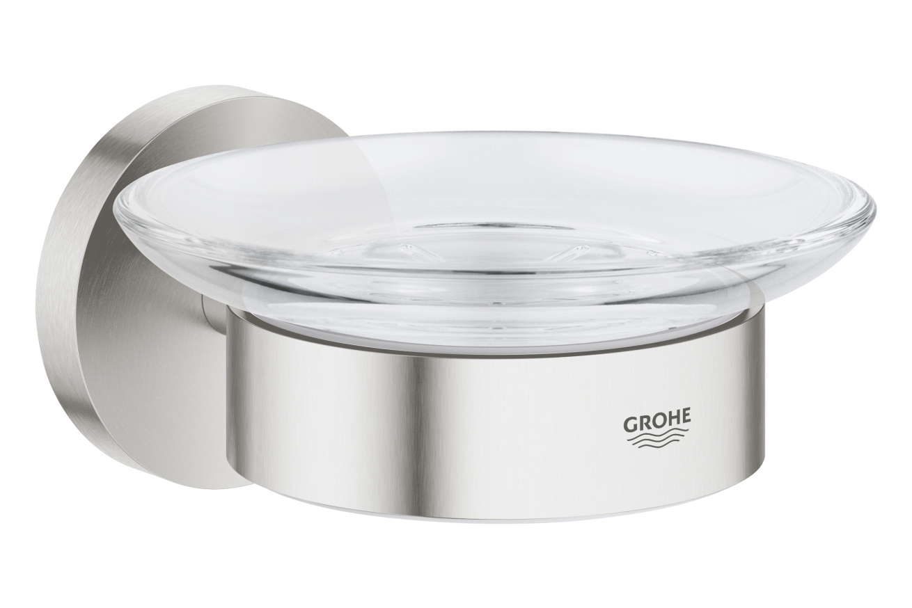 Мыльница GROHE Essentials с держателем, суперсталь (40444DC1)