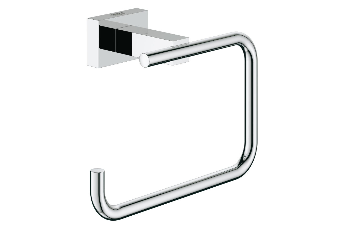 Держатель для туалетной бумаги GROHE Essentials Cube без крышки, хром (40507001)