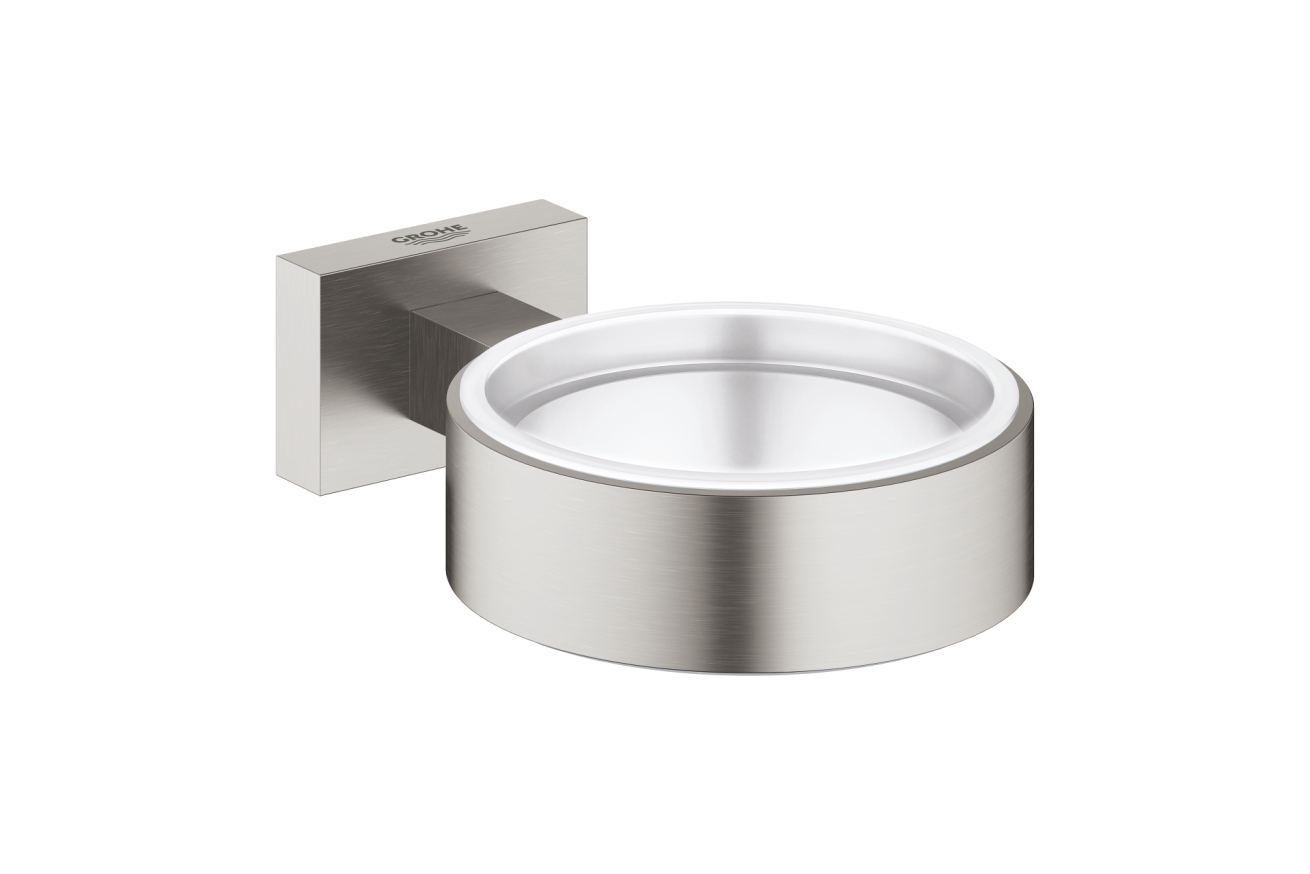 Держатель для стакана или мыльницы GROHE Essentials Cube, суперсталь (40508DC1)