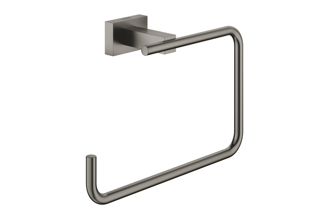 Кольцо для полотенца GROHE Essentials Cube, темный графит матовый (40510AL1)