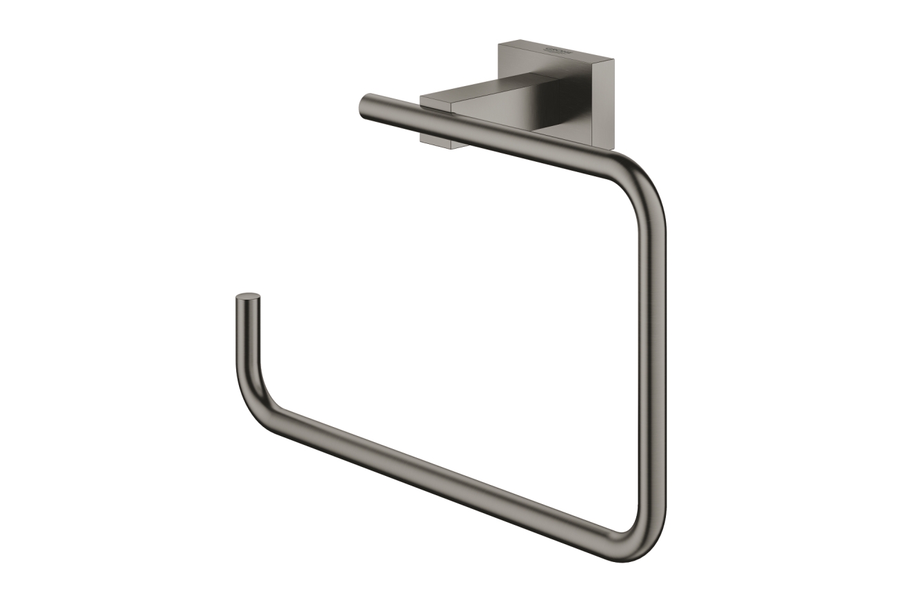 Кольцо для полотенца GROHE Essentials Cube, темный графит матовый (40510AL1)