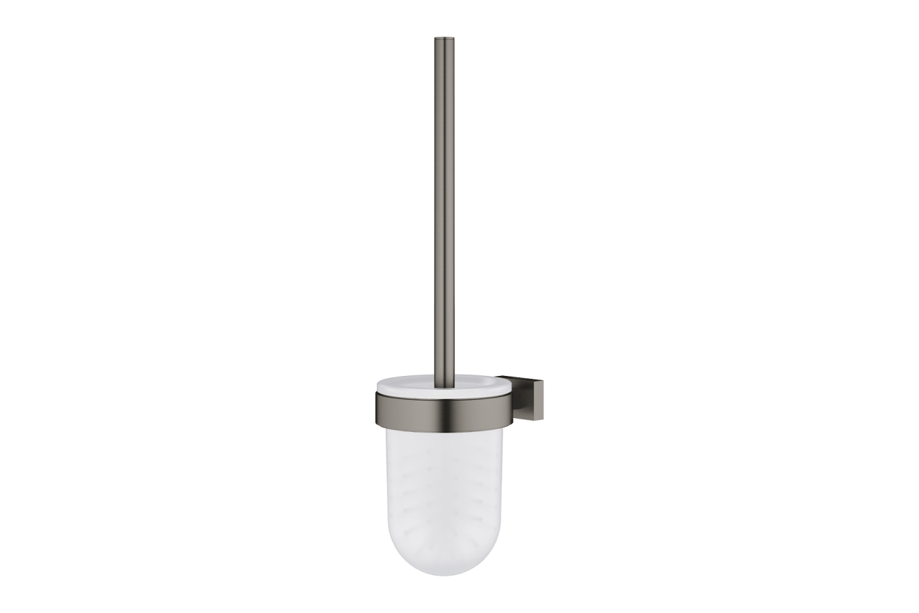 Туалетный "ёршик" в комплекте GROHE Essentials Cube, темный графит матовый (40513AL1)