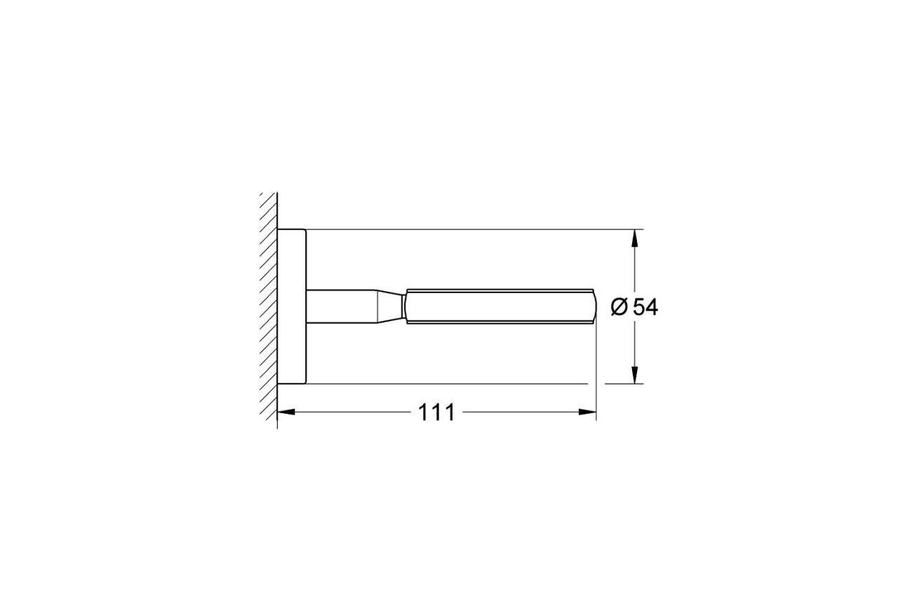 Держатель GROHE BauCosmopolitan, хром (40585001)