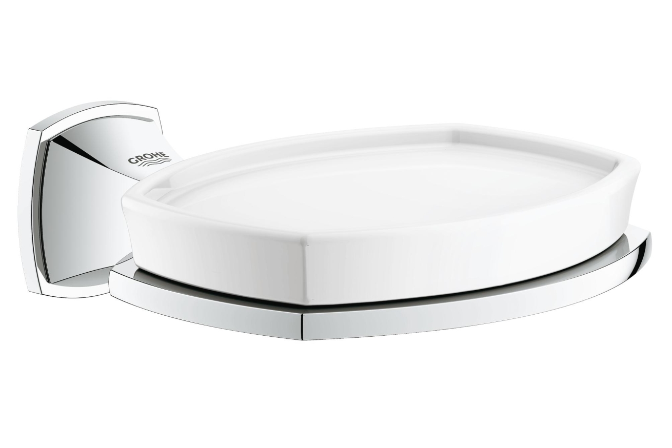 Мыльница керамическая GROHE Grandera с держателем, хром (40628000)