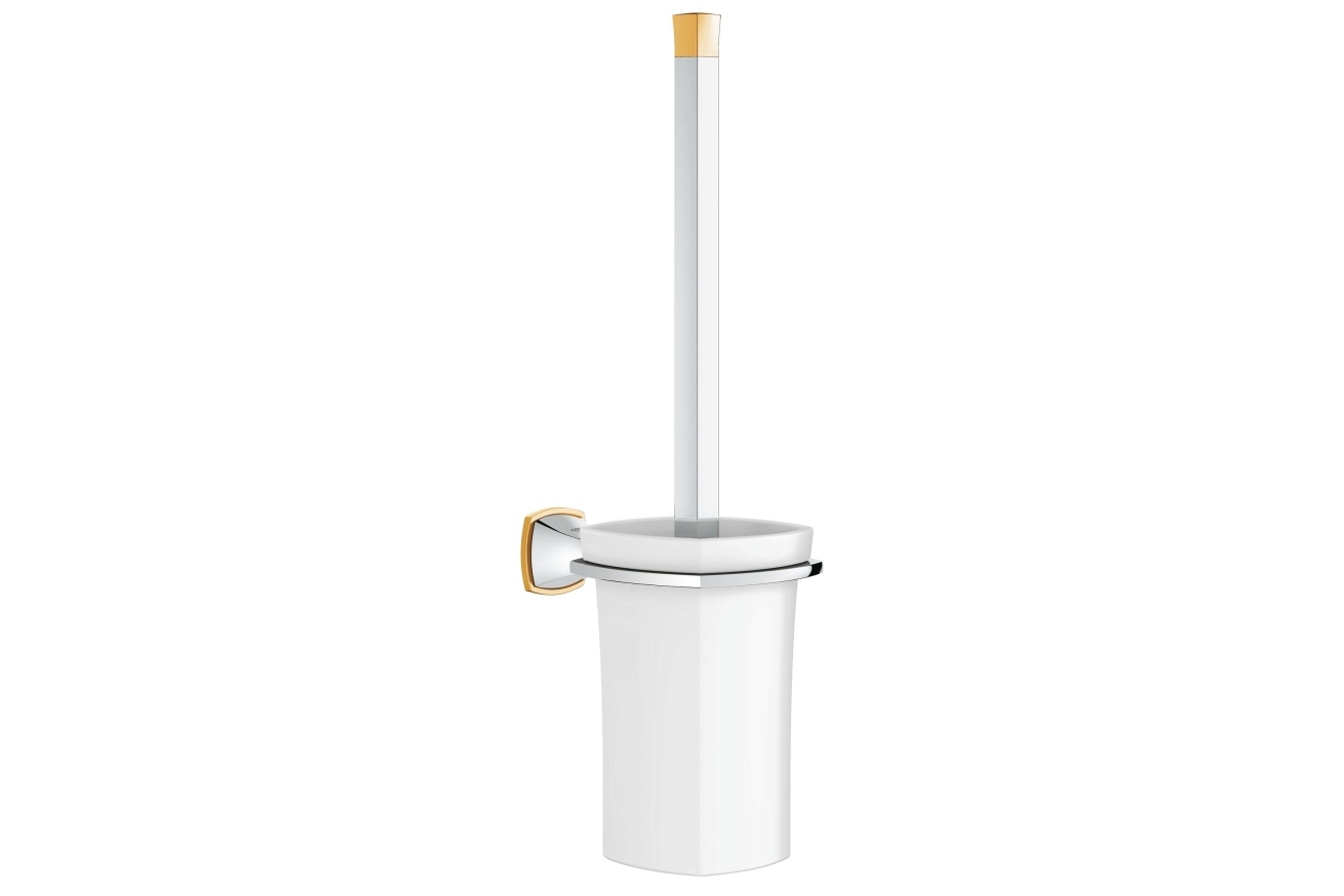Туалетный ёршик GROHE Grandera в комплекте, хром/золото (40632IG0)