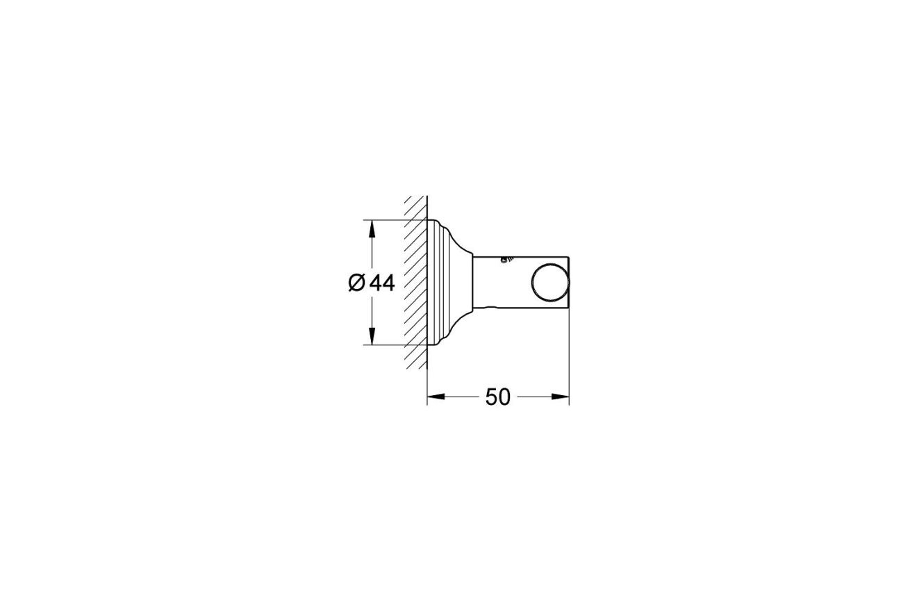 Крючок для банного халата, GROHE Essentials Authentic, хром, (40656001)