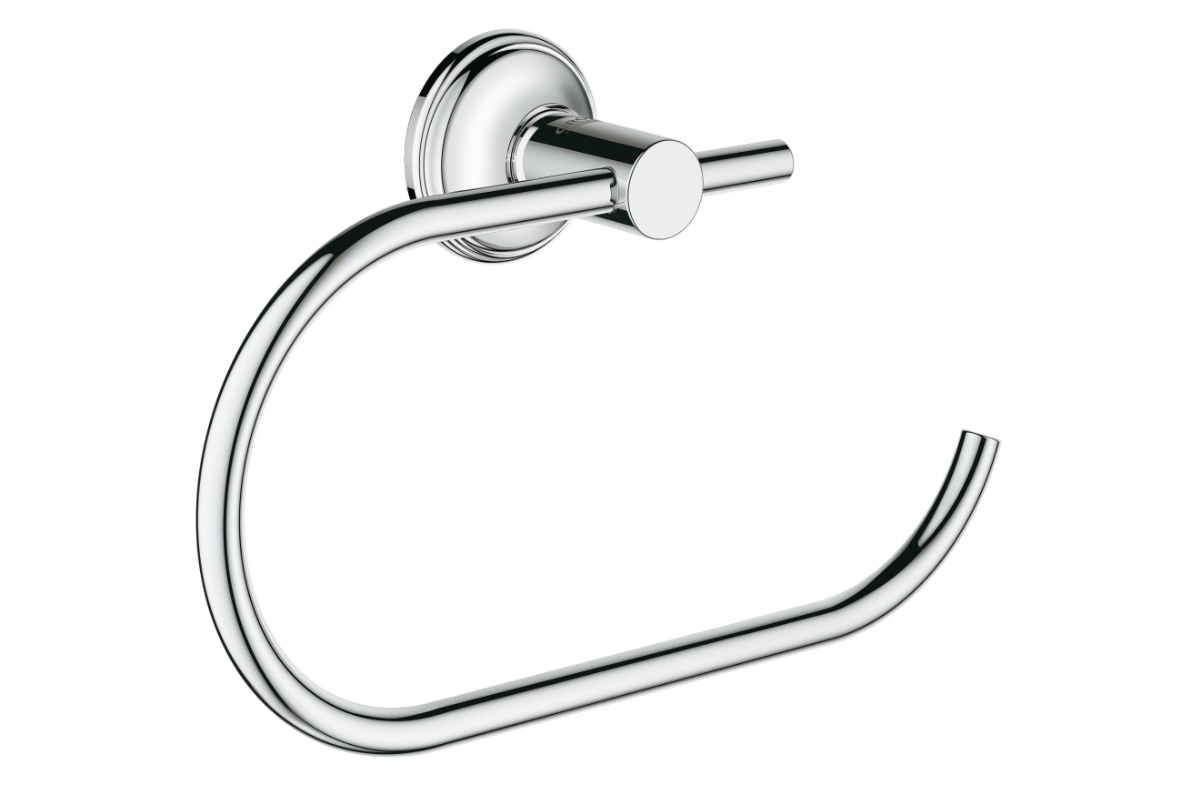 Держатель для туалетной бумаги GROHE Essentials Authentic, без крышки, хром (40657001)