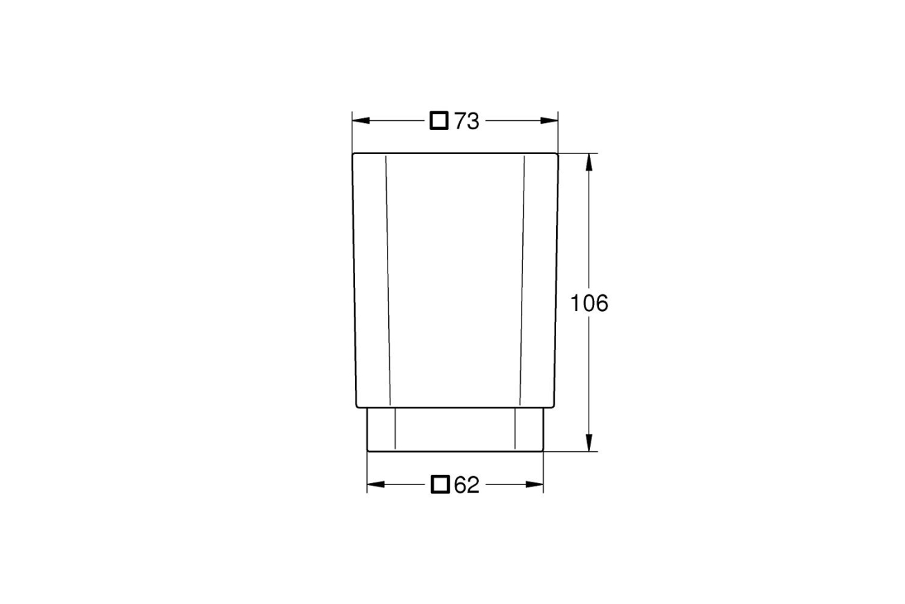Стакан GROHE Selection Cube, хром (40783000)