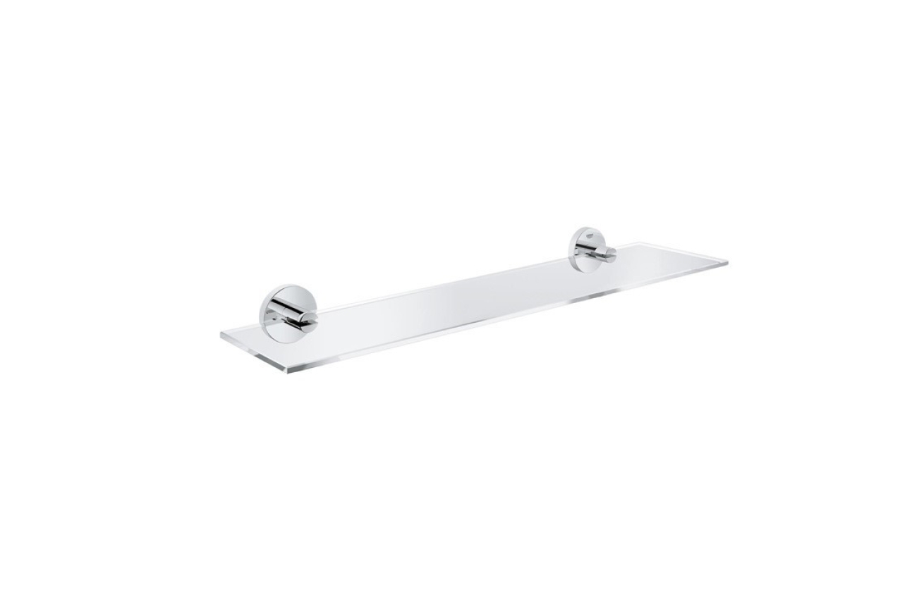 Полочка стеклянная GROHE Essentials, 530 мм, суперсталь (40799DC1)