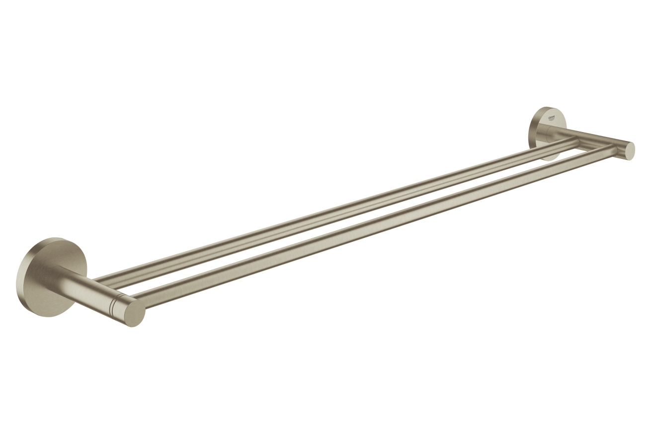 Двойной держатель для полотенца GROHE Essentials, никель матовый (40802EN1)