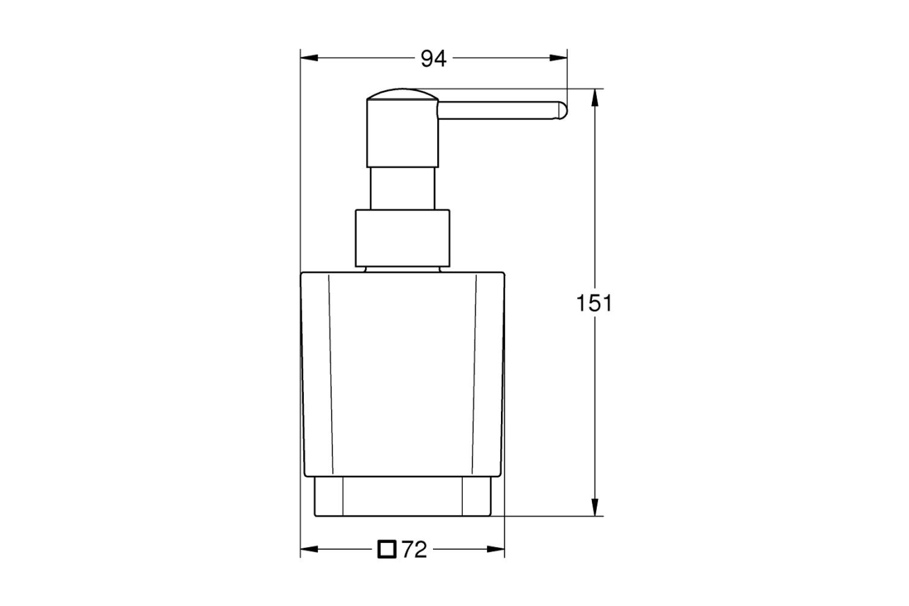 Дозатор жидкого мыла GROHE Selection Cube, хром (40805000)