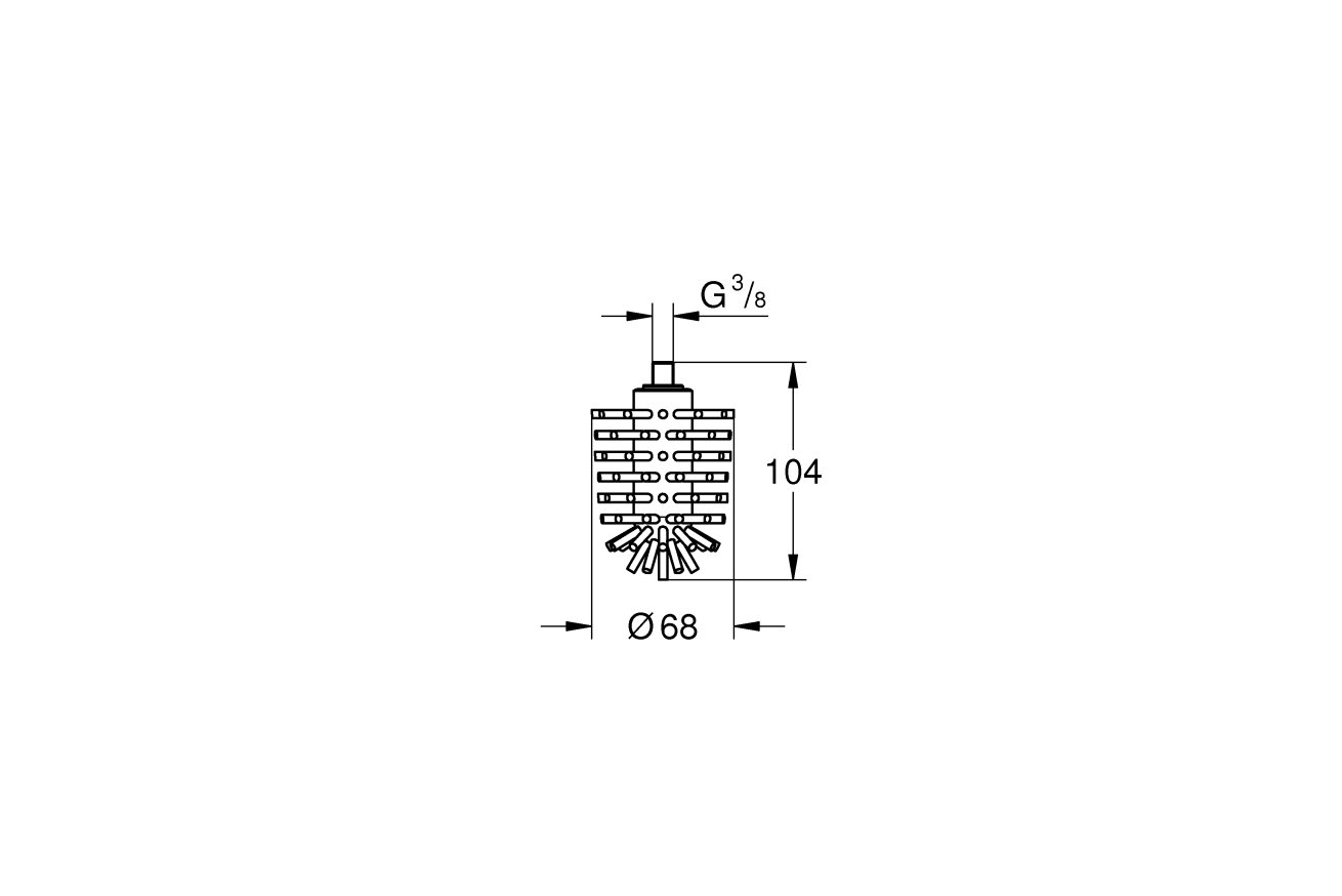 Запасная головка ёршика GROHE (40870000)