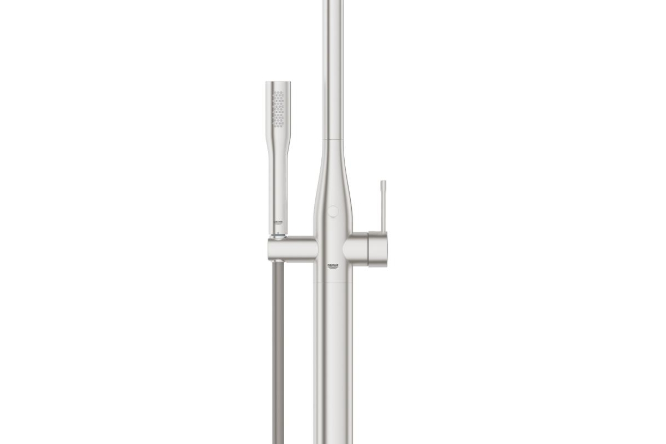 Душевая система GROHE Essence New со смесителем для душа, суперсталь (23741DC1)