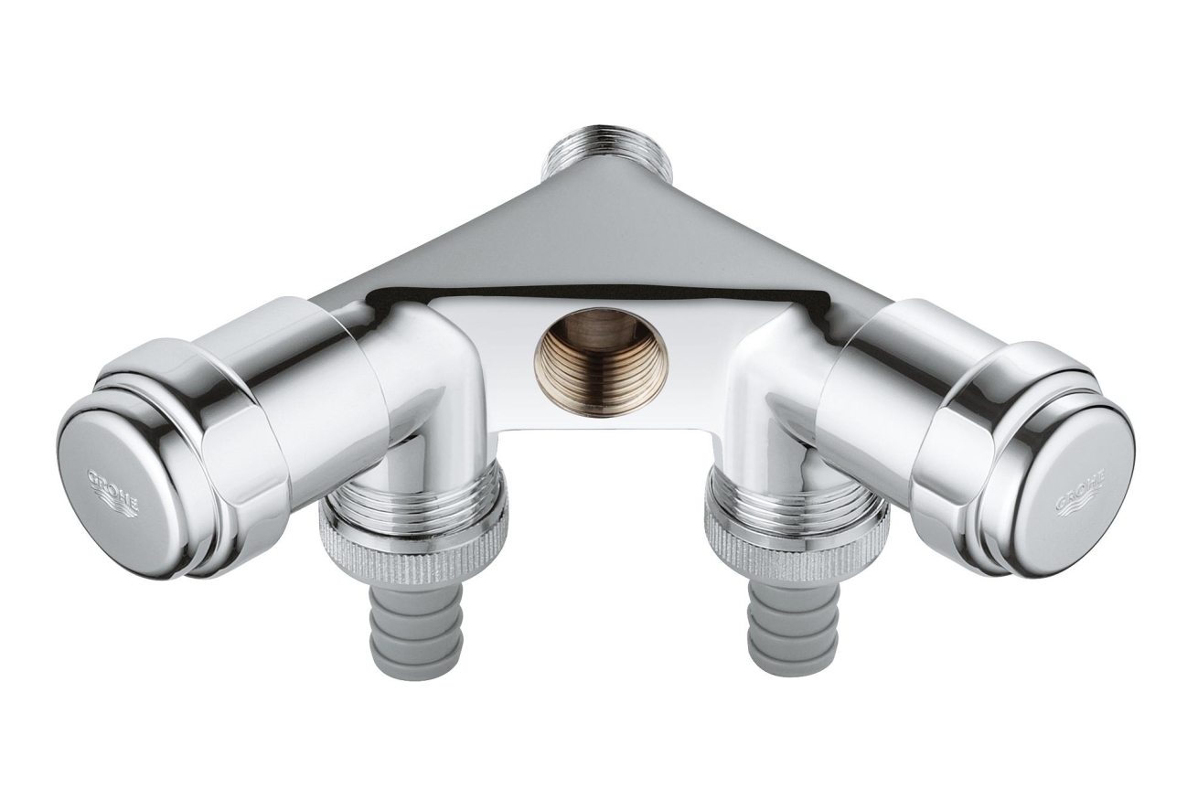 Двойной вентиль GROHE Eggeman Einfach, хром (41020000)