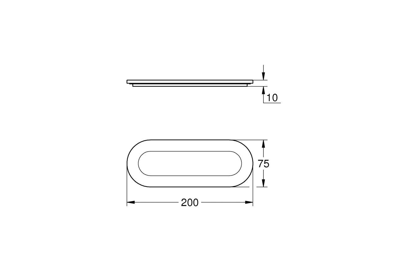 Мыльница GROHE Selection, без держателя, прозрачный белый (41036000)