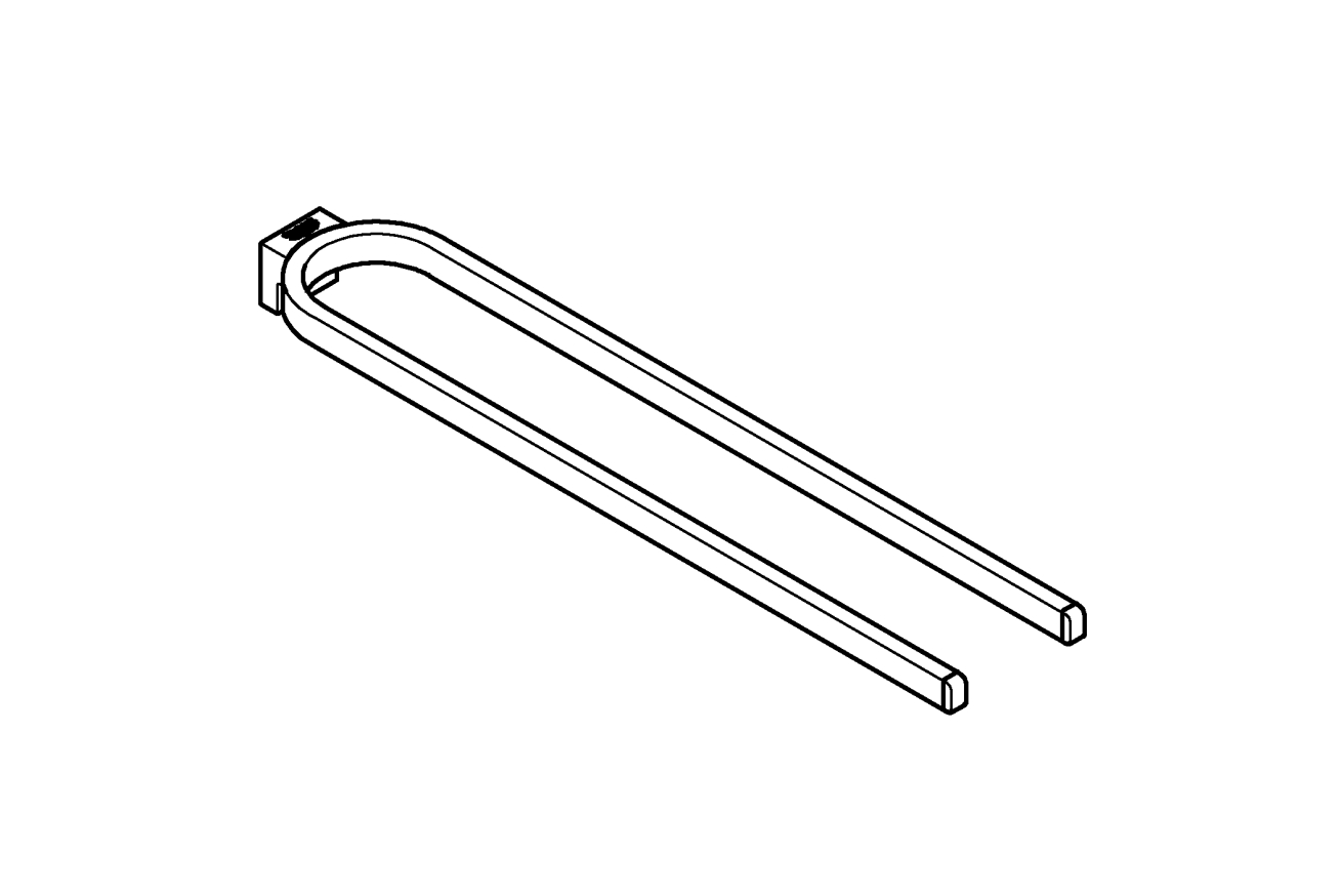 Держатель для полотенца GROHE Selection, двойной, темный графит глянец (41059AL0)