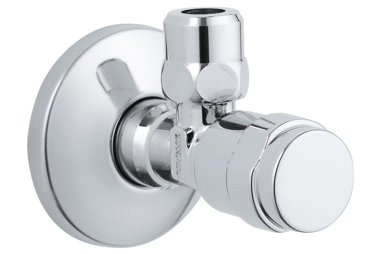Вентиль угловой GROHE 1/2″-3/8″ для подключения смесителей, хром (41263000)