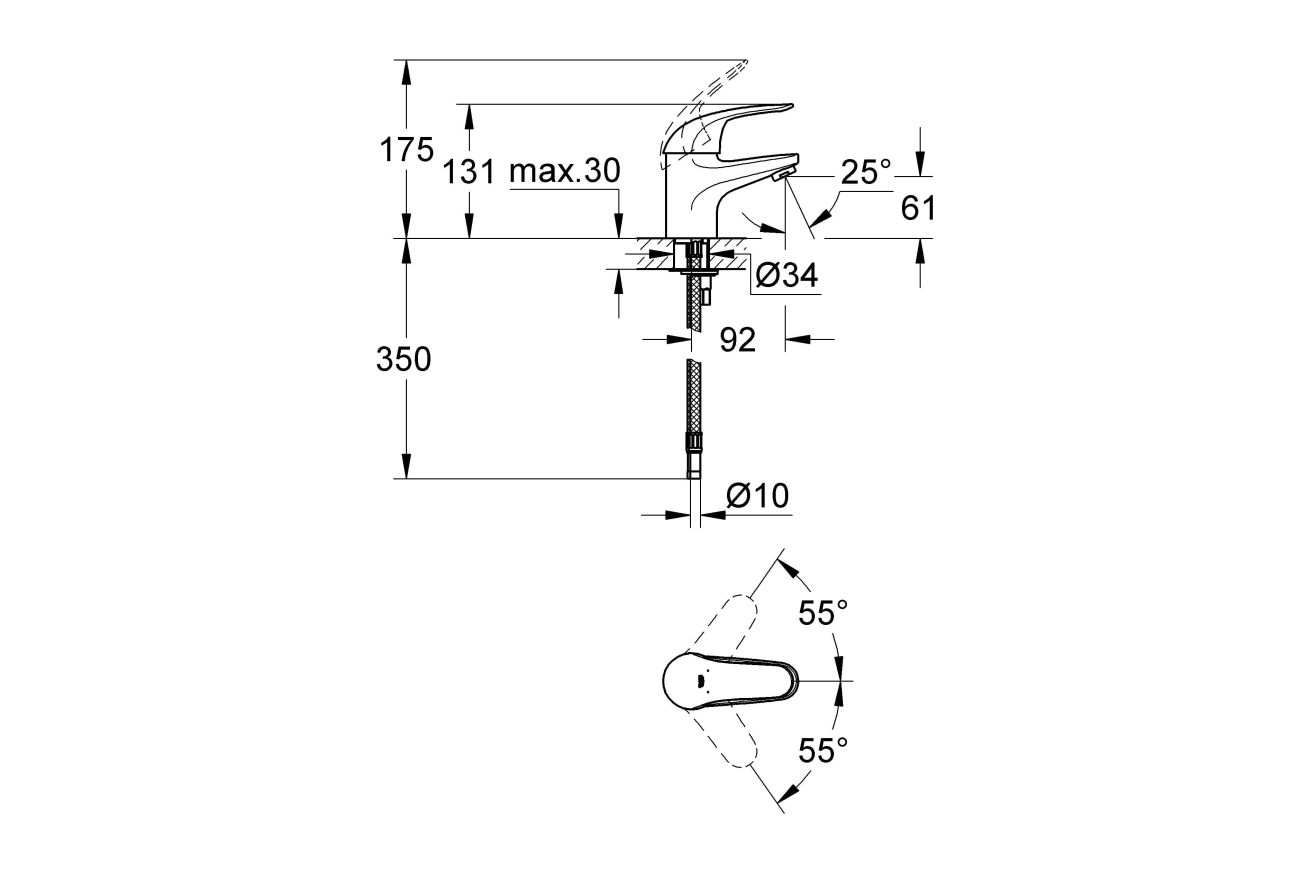 Готовый комплект для ванной комнаты GROHE Euroeco (NB0003-2)