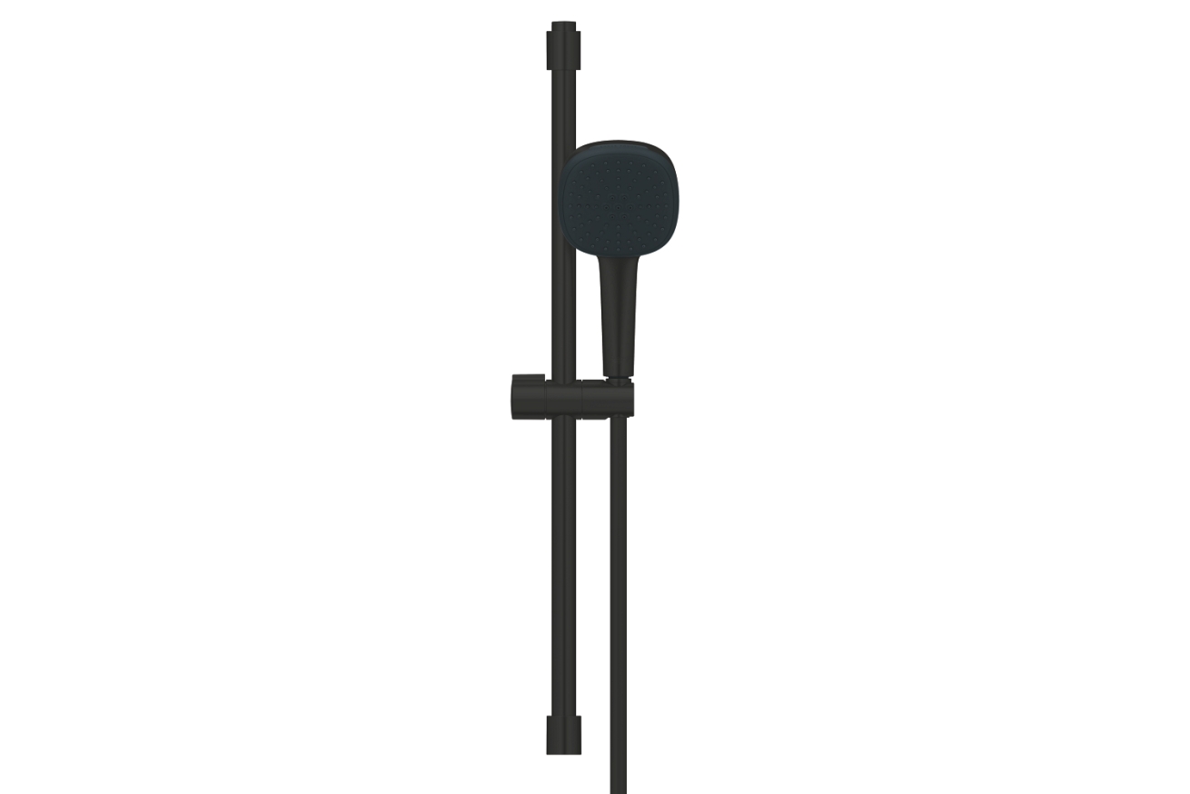 Душевой гарнитур GROHE Tempesta Cube 110, 2 режима струи, душевая штанга 600 мм, 7,4 л/мин, черный (267482433)