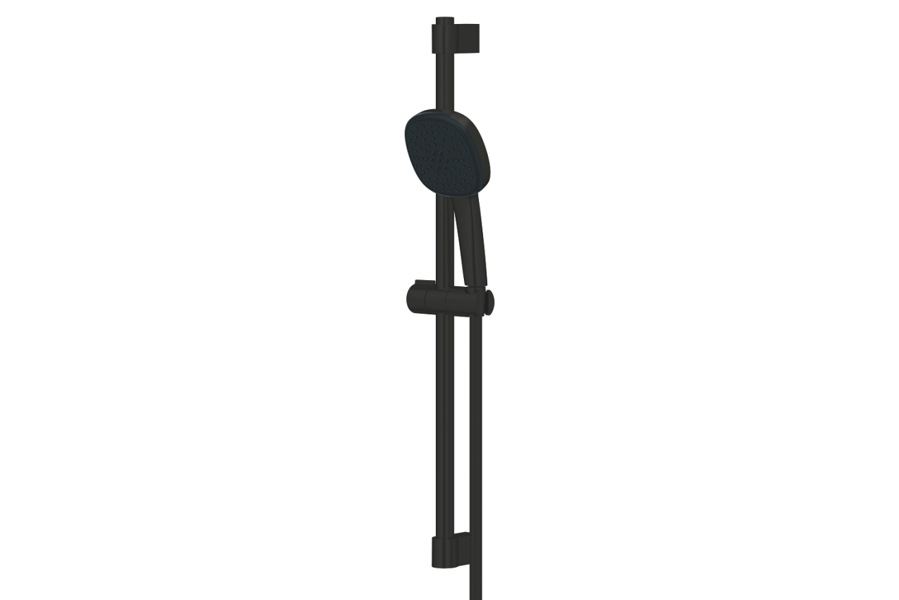 Душевой гарнитур GROHE Tempesta Cube 110, 2 режима струи, душевая штанга 600 мм, 7,4 л/мин, черный (267482433)