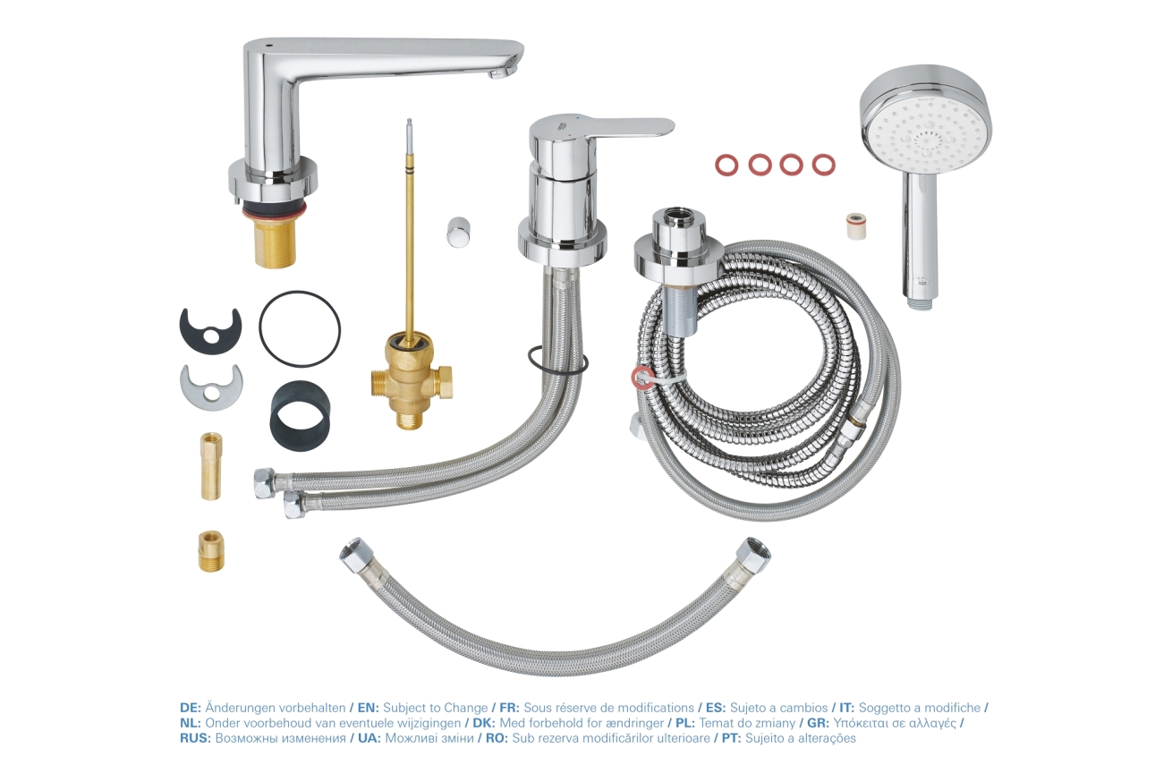 Смеситель для ванны GROHE BauEdge, хром (2511700A)
