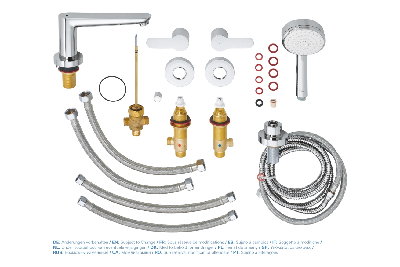Смеситель для ванны GROHE BauEdge, хром (2512000A)