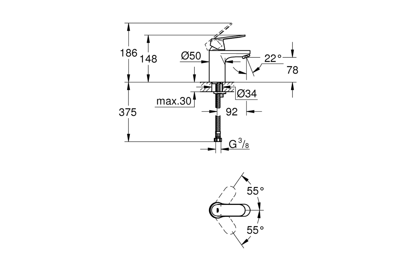 Готовый комплект для ванной комнаты GROHE Tempesta (NB0002-1)