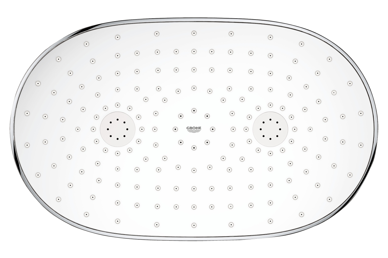 Верхний душ GROHE Rainshower 360 MONO с душевым кронштейном, 1 режим, 450 мм, хром (26450LS0)