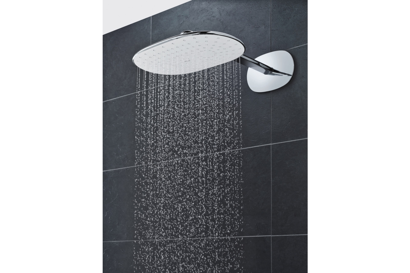 Верхний душ GROHE Rainshower 360 MONO с душевым кронштейном, 1 режим, 450 мм, хром (26450LS0)