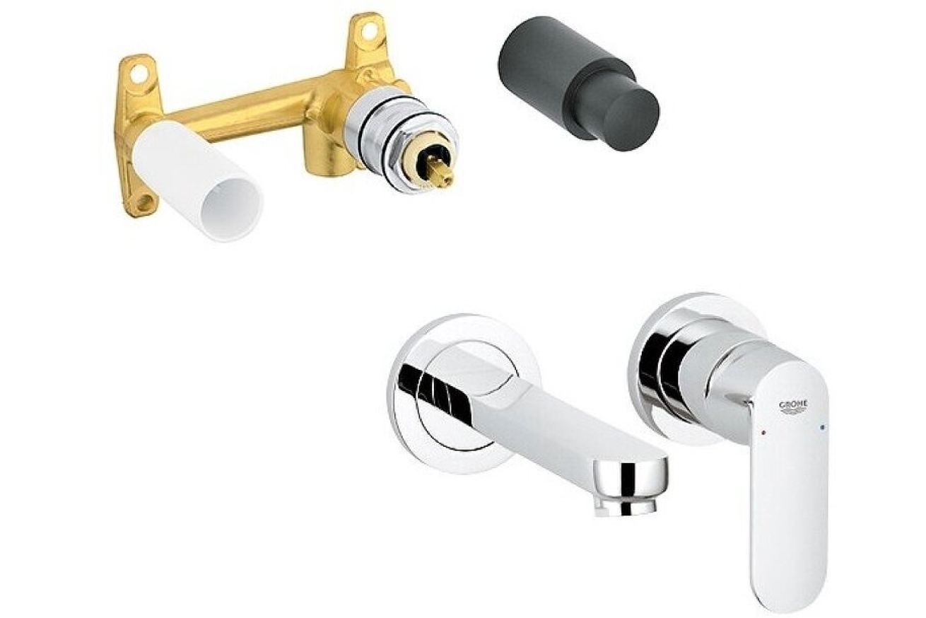 Встраиваемая часть однорычажного смесителя для раковины GROHE на 2 отверстия (32635000)