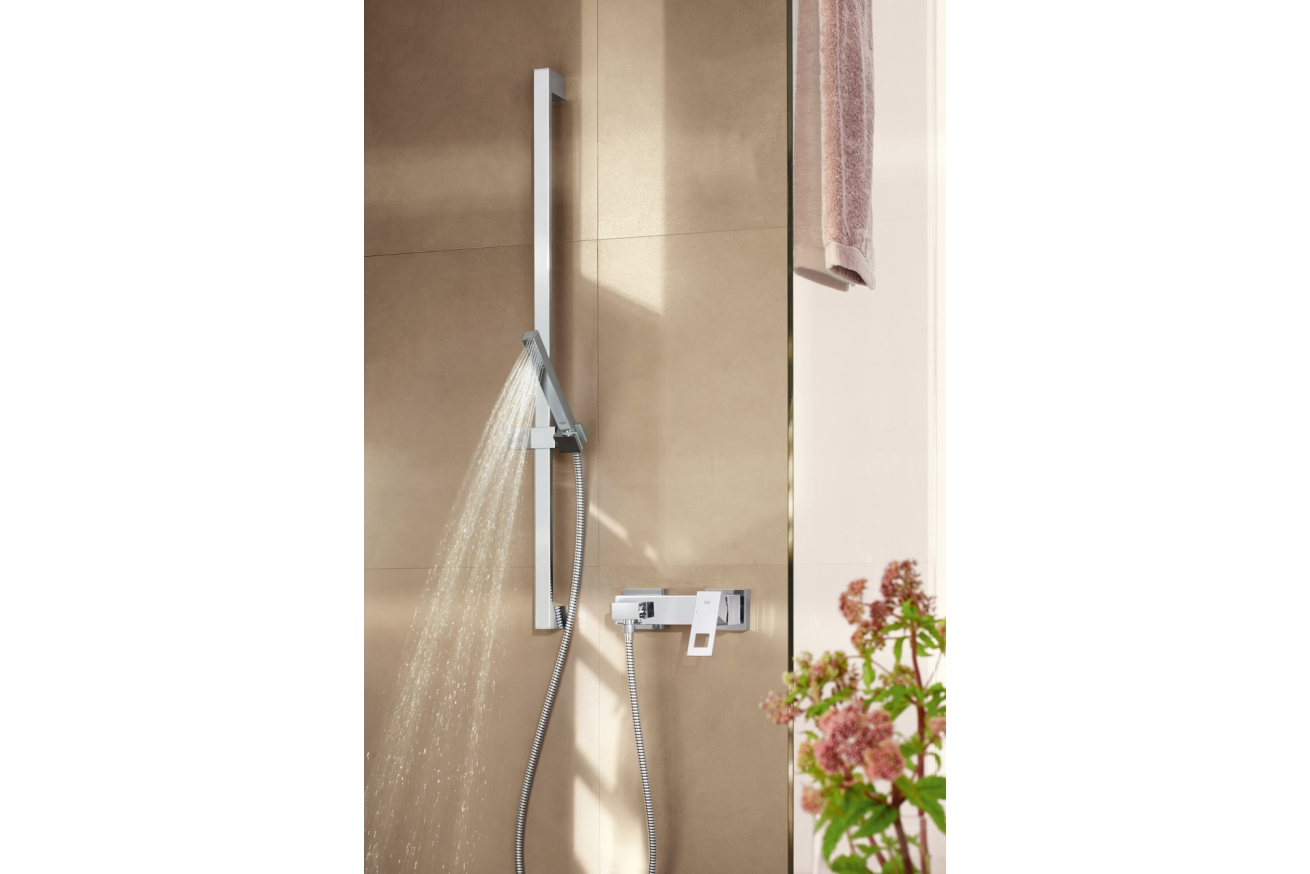 Душевой гарнитур GROHE Euphoria Cube Stick, 1 режим струи, душевая штанга 900 мм, 15 л/мин, хром (27700000)