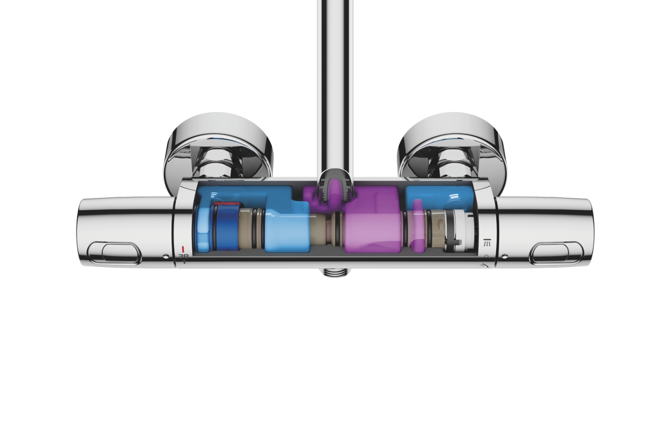 Душевая система GROHE Euphoria System 310 с термостатом для душа, хром (26075001)
