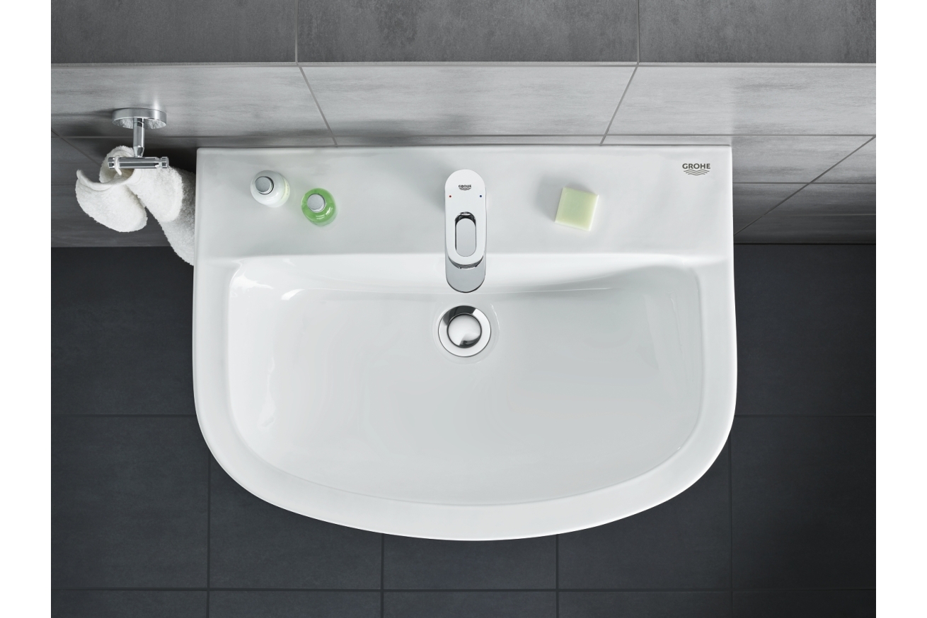 Смеситель для раковины GROHE BauLoop с донным клапаном, хром (23335000)
