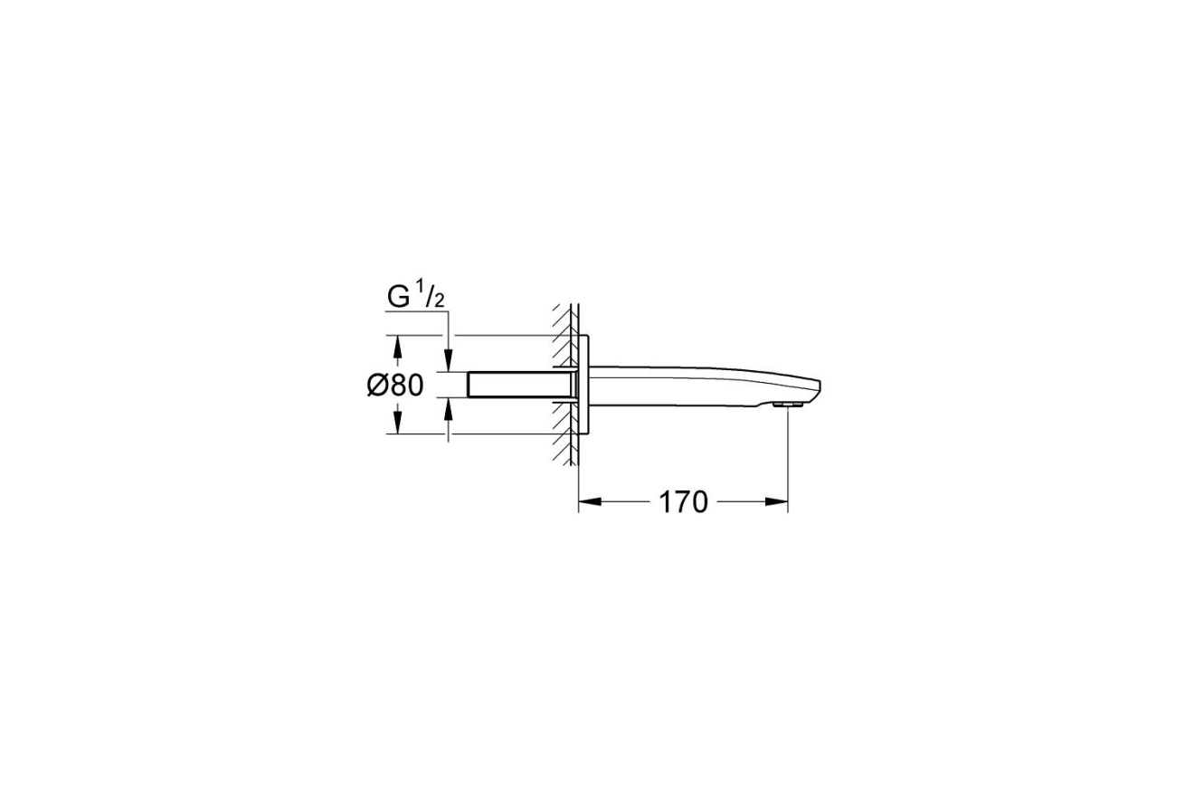 Излив для ванны GROHE Eurostyle Cosmopolitan, хром (13276002)