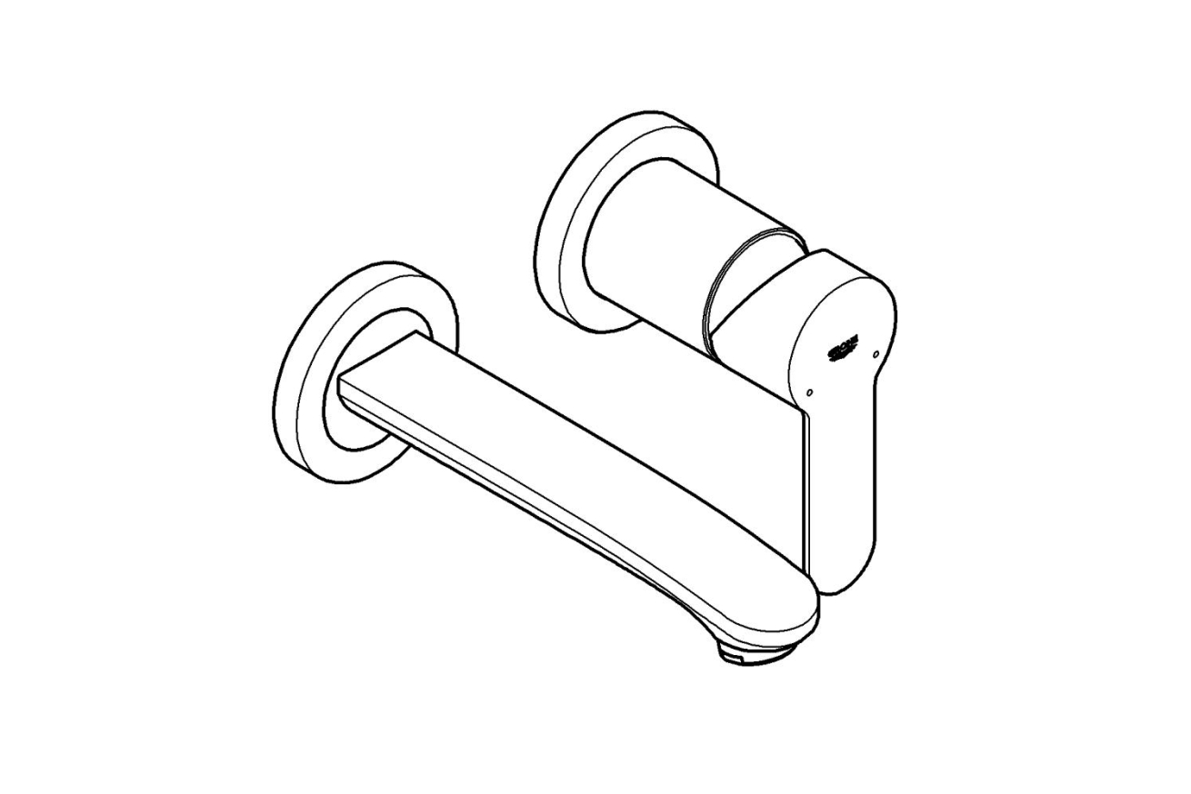 Внешняя часть смесителя для раковины GROHE Eurostyle Cosmopolitan, S-Size, хром (19571002)