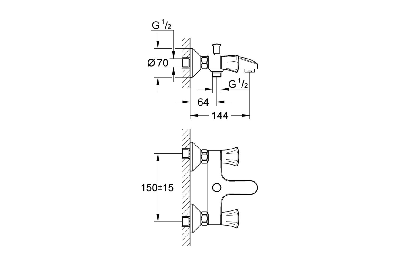 Готовый комплект для ванной комнаты GROHE Costa L (NB0008-2)