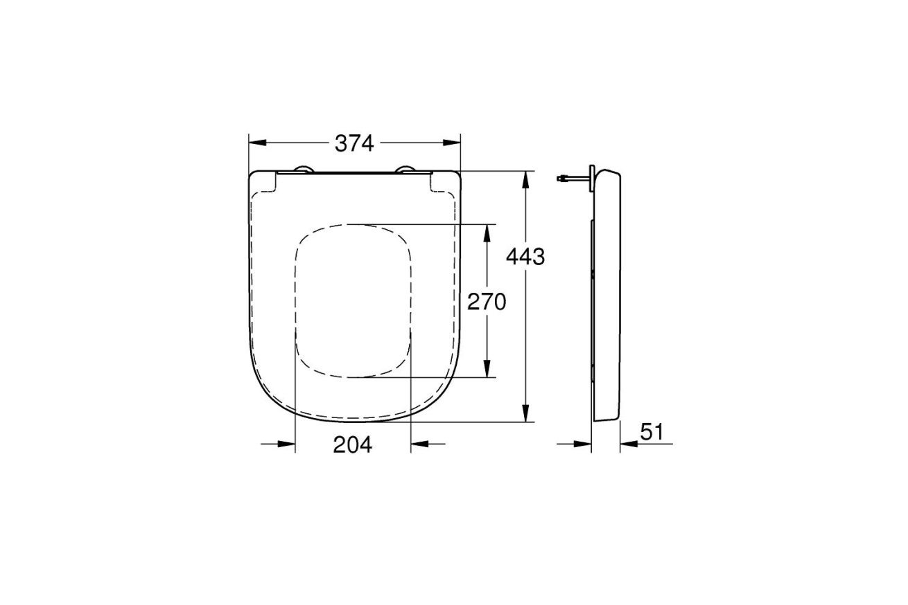 Сиденье для унитаза с микролифтом GROHE Euro Ceramic, альпин-белый (39330001)