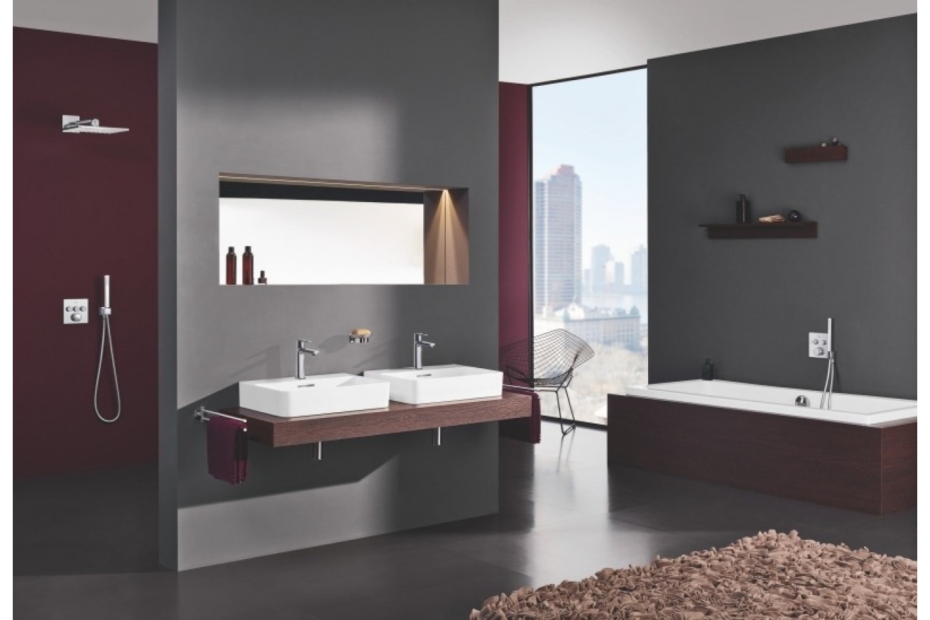 Внешняя часть термостата для ванны и душа GROHE Grohtherm SmartControl на 2 потребителя, белая луна (29156LS0)