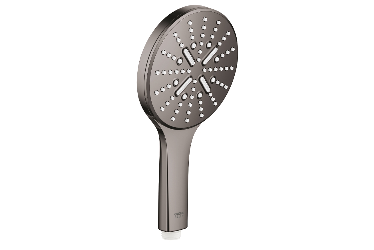 Ручной душ GROHE Rainshower SmartActive 130, 3 режима, темный графит глянцевый (26574A00)