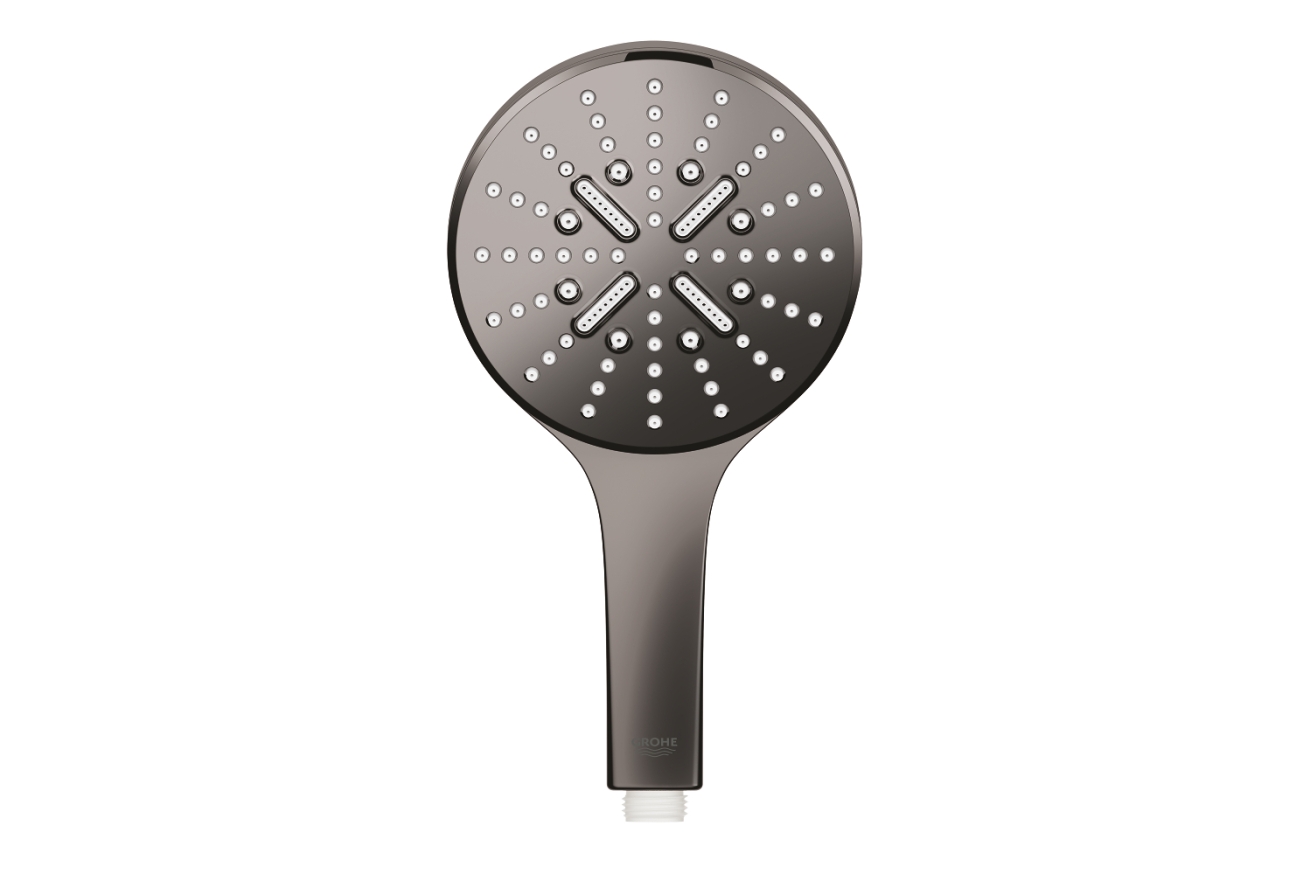 Ручной душ GROHE Rainshower SmartActive 130, 3 режима, темный графит глянцевый (26574A00)