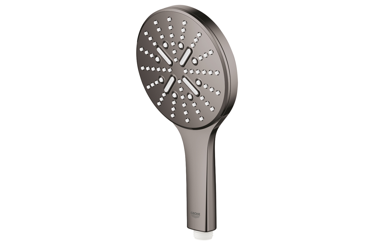 Ручной душ GROHE Rainshower SmartActive 130, 3 режима, темный графит глянцевый (26574A00)