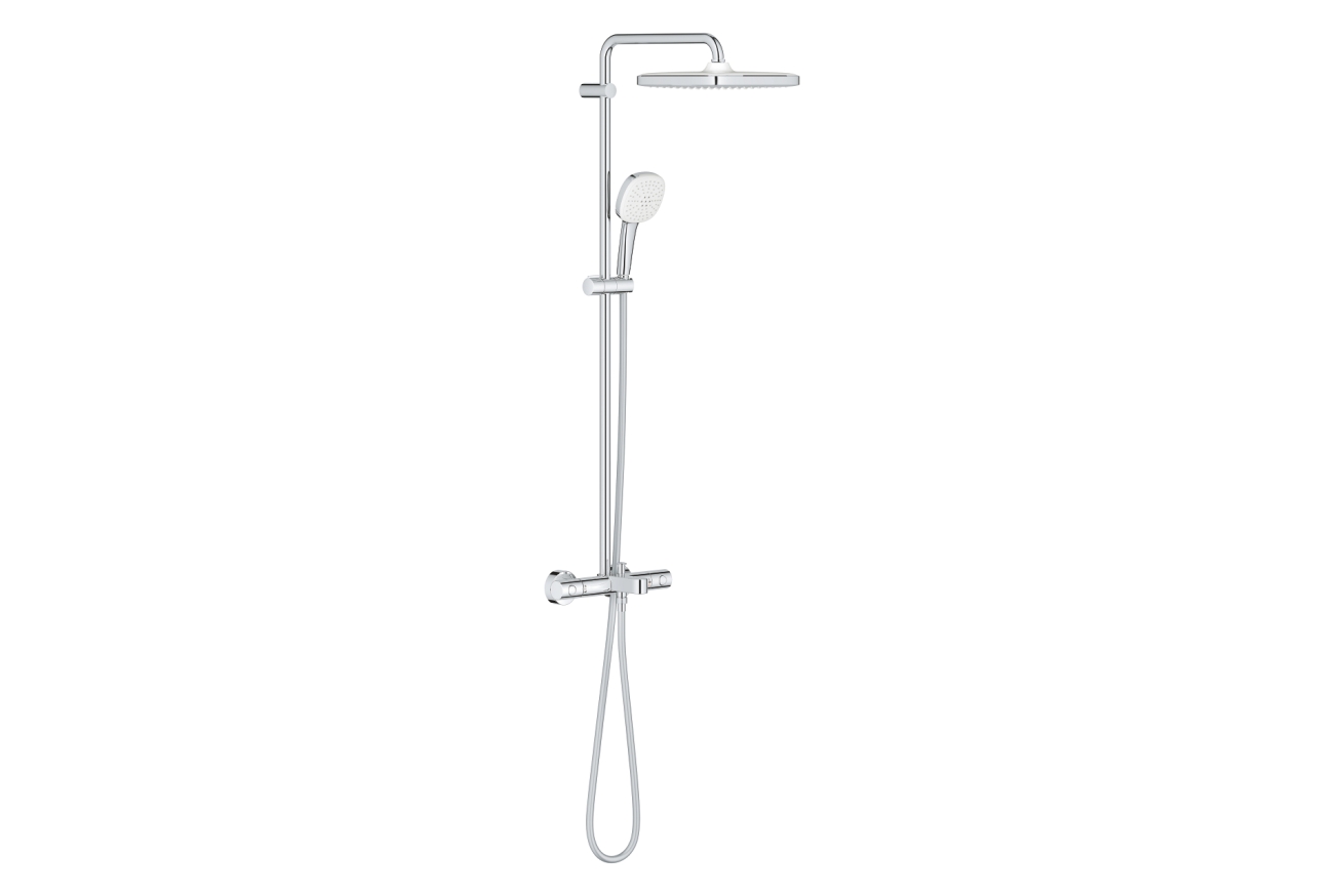Душевая система GROHE Tempesta System 250 Cube с термостатом для ванны, хром (26975001)